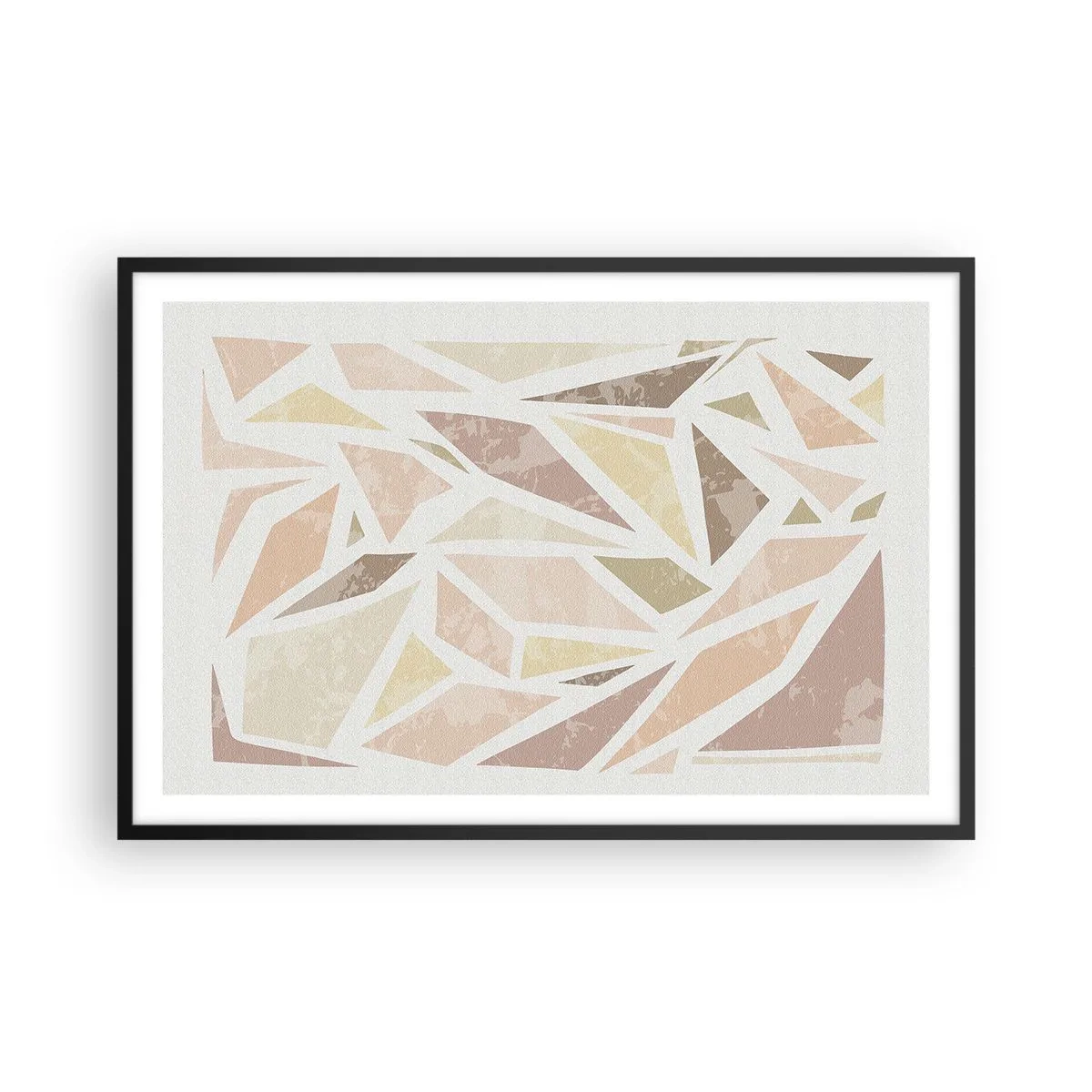 Plakat w czarnej ramie - Kompozycja witrażowa - 91x61 cm