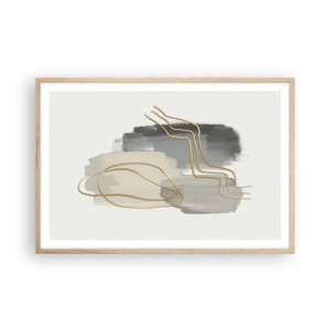 Plakat w ramie jasny dąb - Trwanie i ruch - 91x61 cm