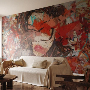 Fototapeta Premium Sand - Naprawdę, jaka jesteś, nie wie nikt - Abstrakcja, Portret Kobiety, Grafika - 500x350 cm