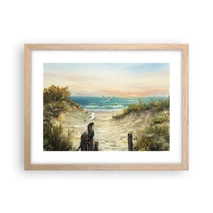 Plakat w ramie jasny dąb - Bezwietrzne zacisze - 40x30 cm