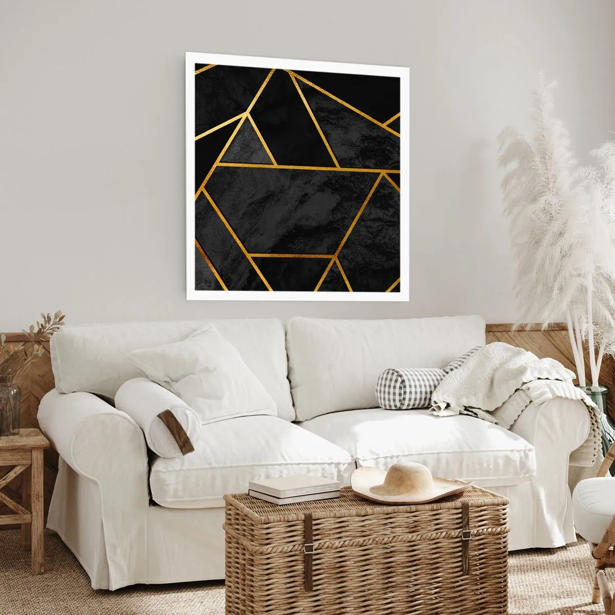 Plakat - Mrok i blask - 60x60 cm