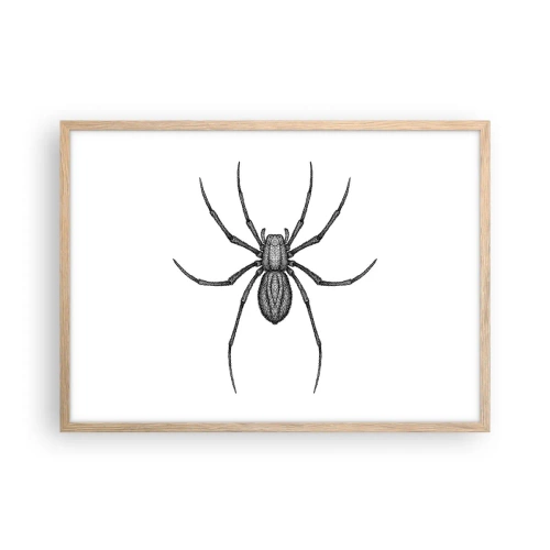 Plakat w ramie jasny dąb - Niepokojąca precyzja - 70x50 cm