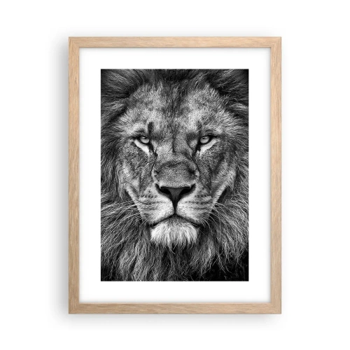 Plakat w ramie jasny dąb - W stroju koronacyjnym - 30x40 cm