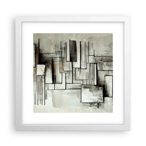 Plakat w białej ramie - Siła prostoty - 30x30 cm