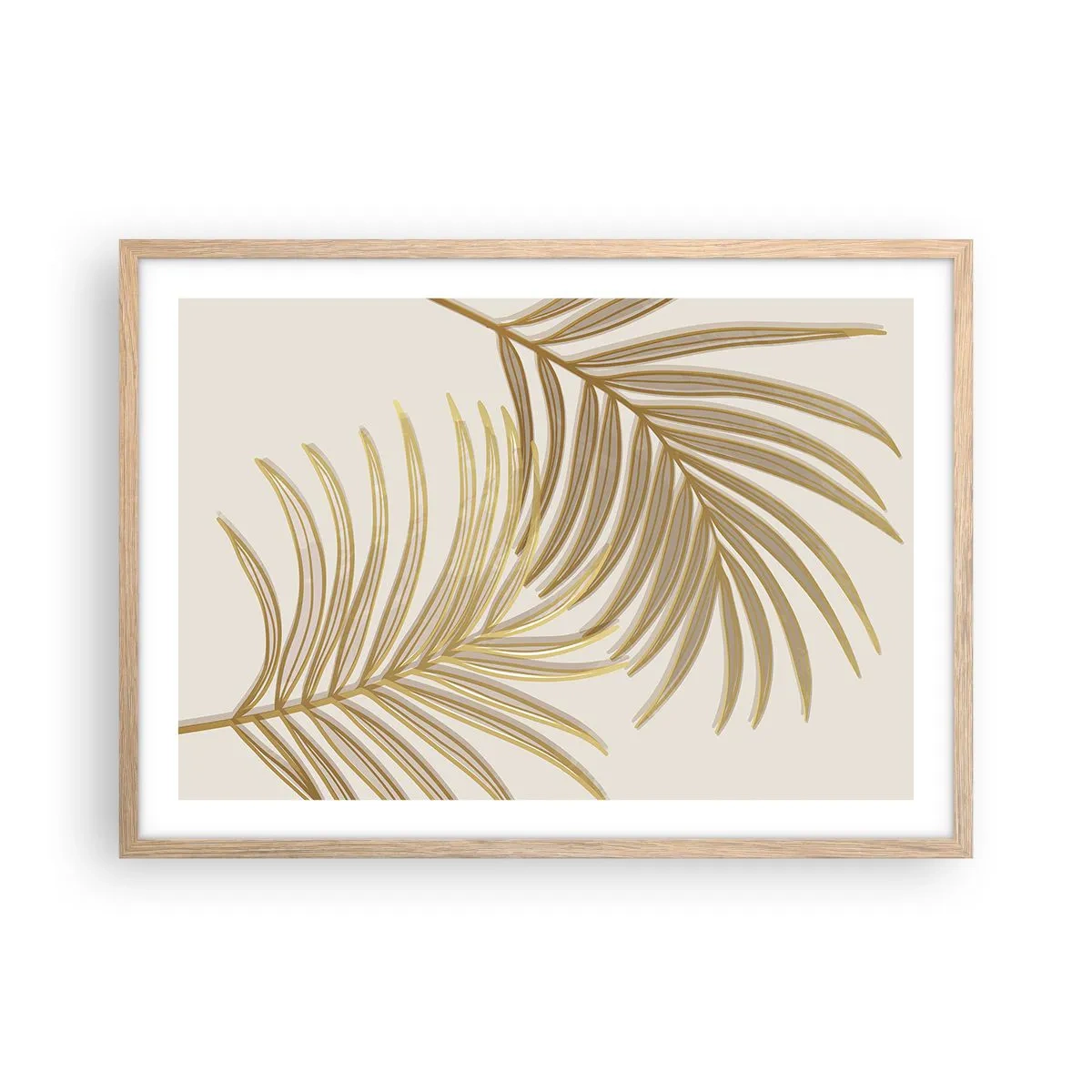 Plakat w ramie jasny dąb - Złota Palma! - 70x50 cm