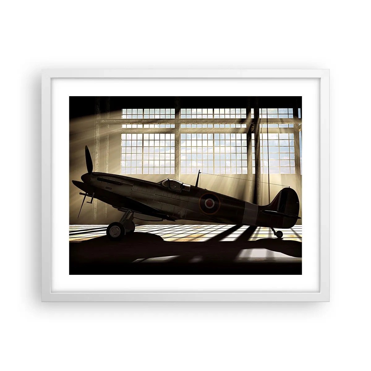 Plakat w białej ramie - Odpoczynek wojownika - 50x40 cm