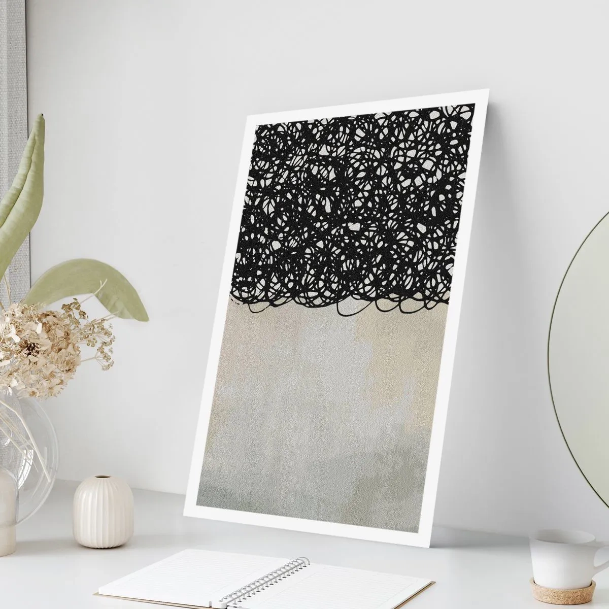 Plakat - Abstrakcja skłębiona - 70x100 cm