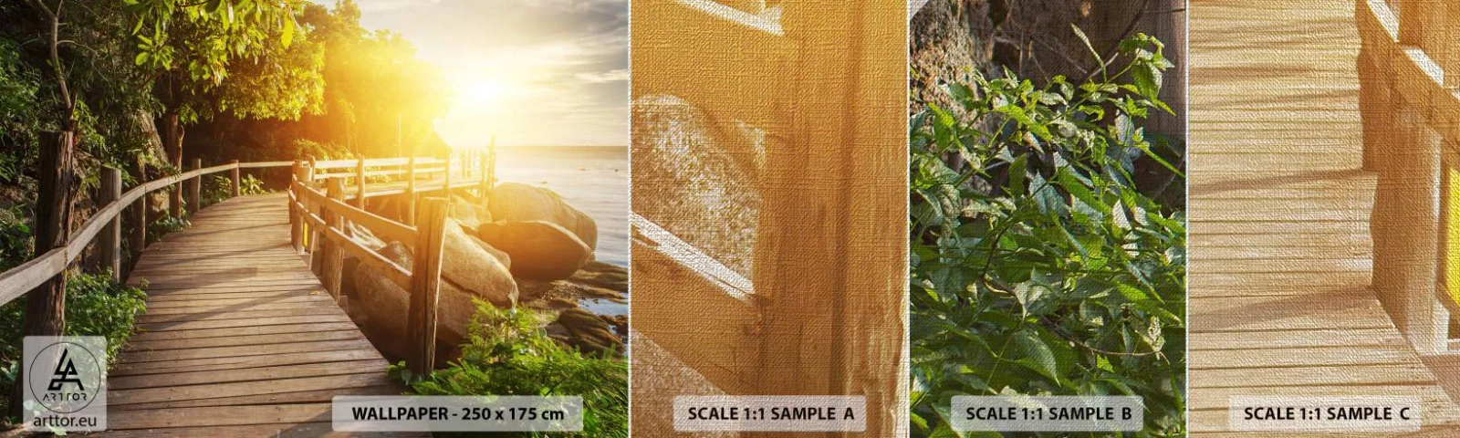 Fototapeta Próbka Premium Canvas - Kolejny zakręt, kolejne cuda - Krajobraz, Nadmorska Promenada, Morze - 100x30 cm