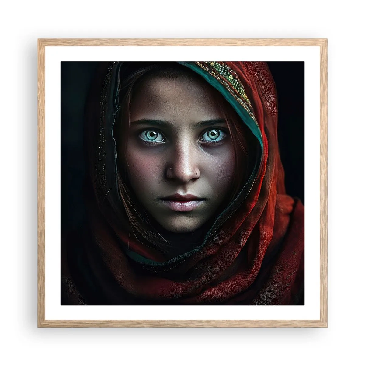 Plakat w ramie jasny dąb - Wschodnia księżniczka - 60x60 cm