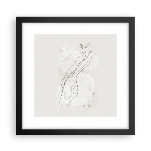 Plakat w czarnej ramie - Pobłądzić spojrzeniem - 30x30 cm