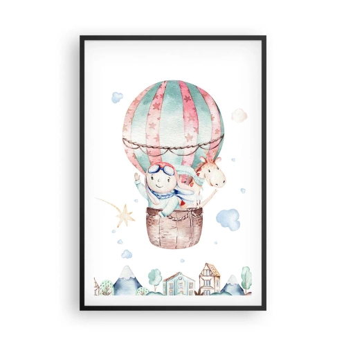 Plakat w czarnej ramie - Wrócimy wkrótce! - 61x91 cm
