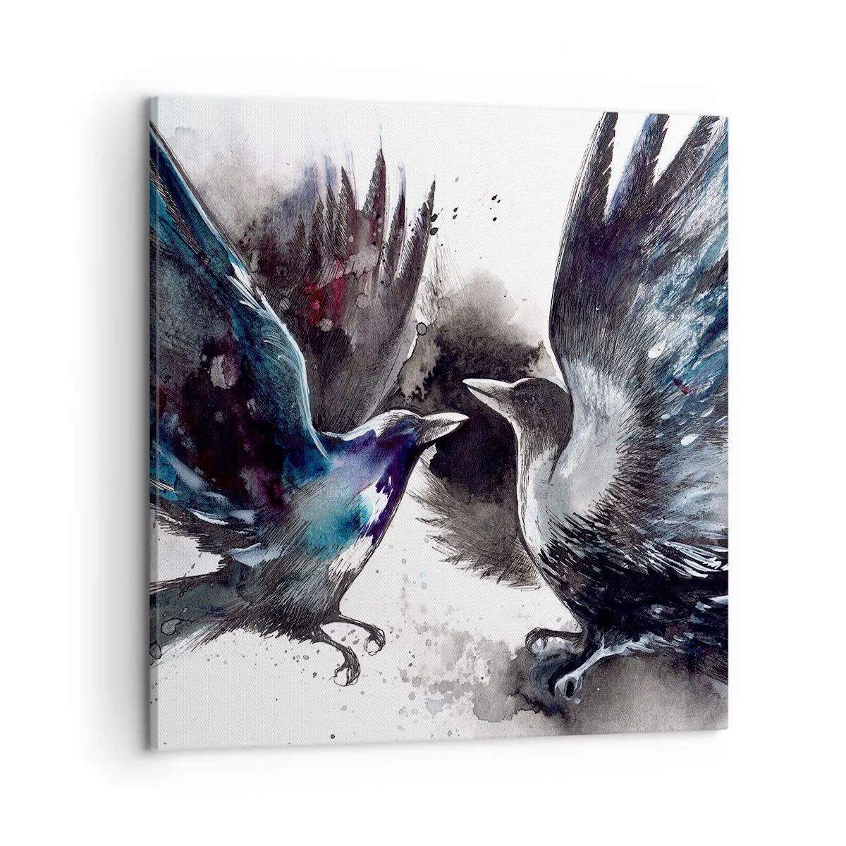 Obraz na płótnie - Kruk krukowi… - 50x50 cm