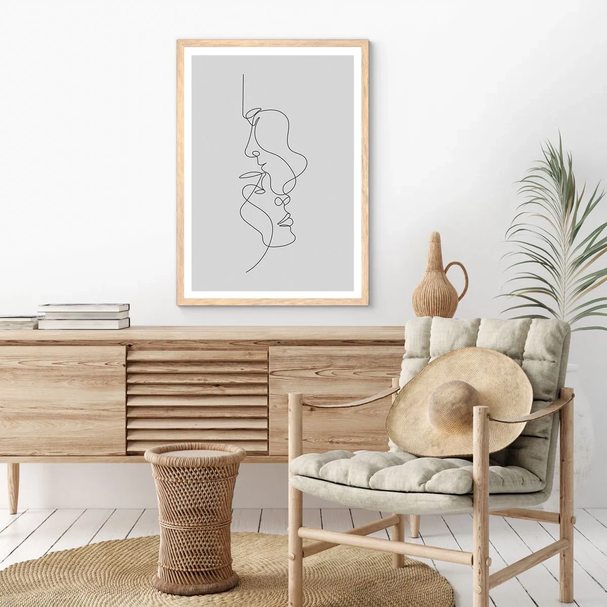 Plakat w ramie jasny dąb - Żar rzewnych żądz - 30x40 cm