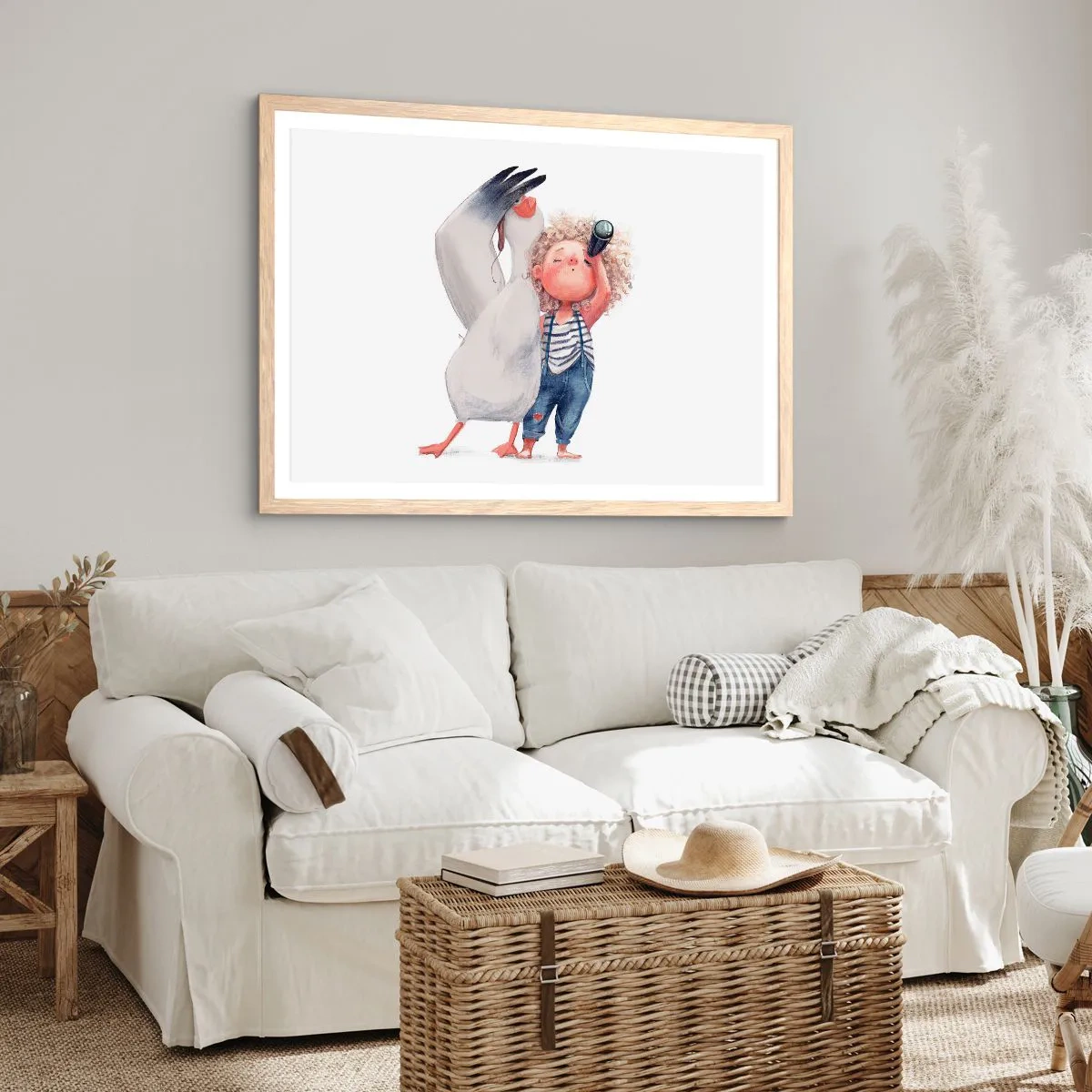 Plakat w ramie jasny dąb - Plan wielkiej podróży - 70x50 cm