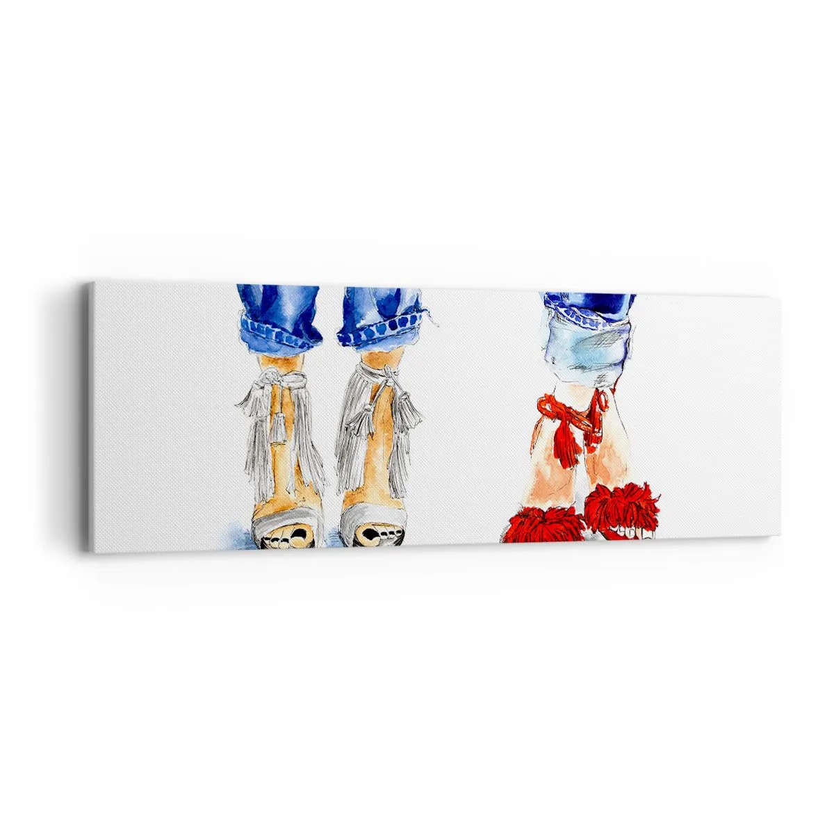 Obraz na płótnie - Może pójdziemy na spacer? - 90x30 cm