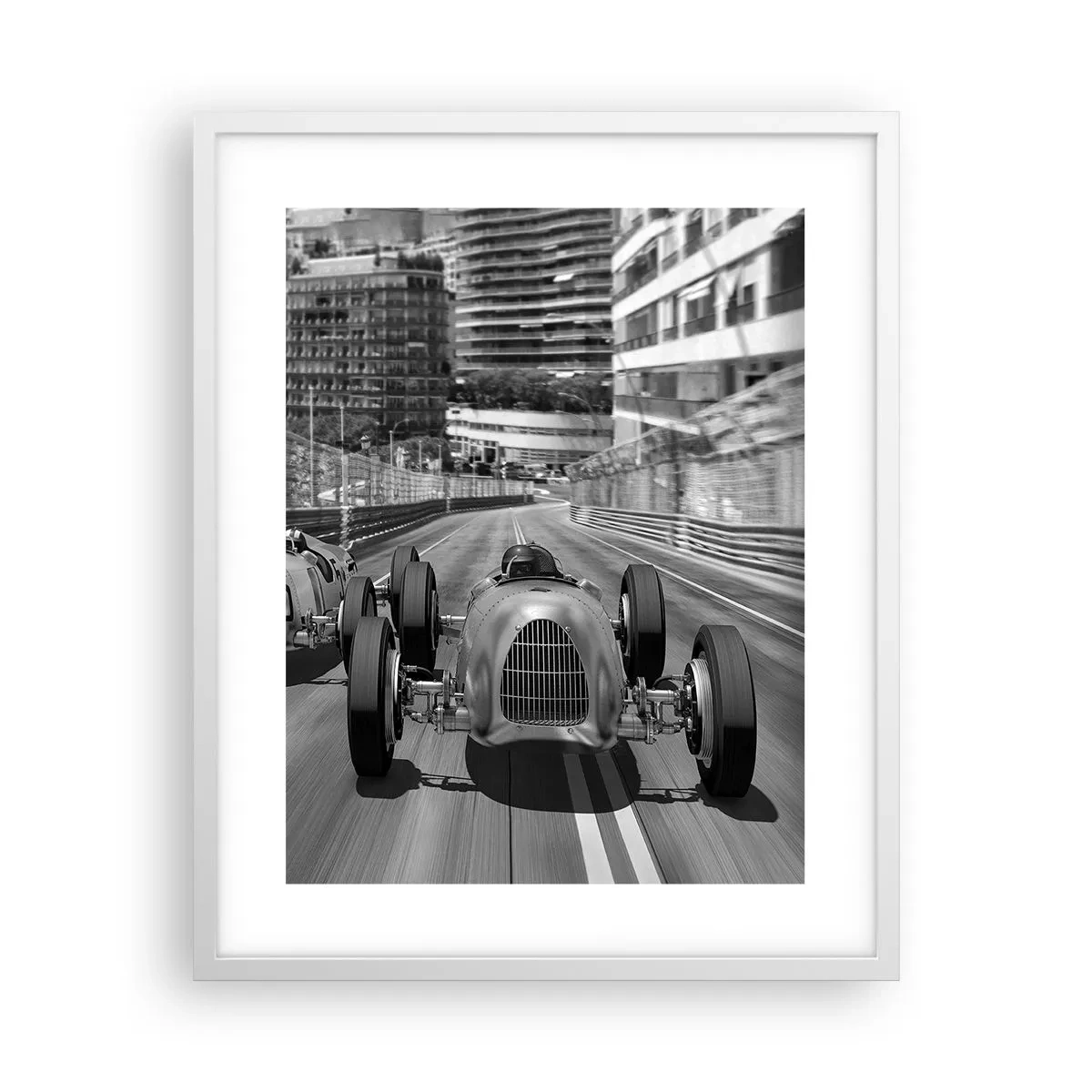 Plakat w białej ramie - Dawno temu w Monte Carlo - 40x50 cm