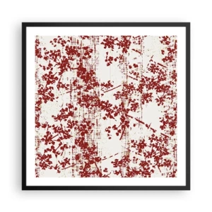 Plakat w czarnej ramie - Jak dawny perkalik - 60x60 cm