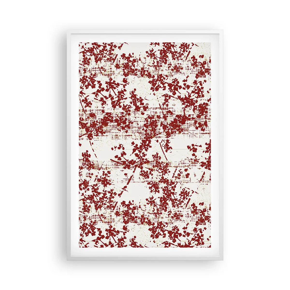 Plakat w białej ramie - Jak dawny perkalik - 61x91 cm