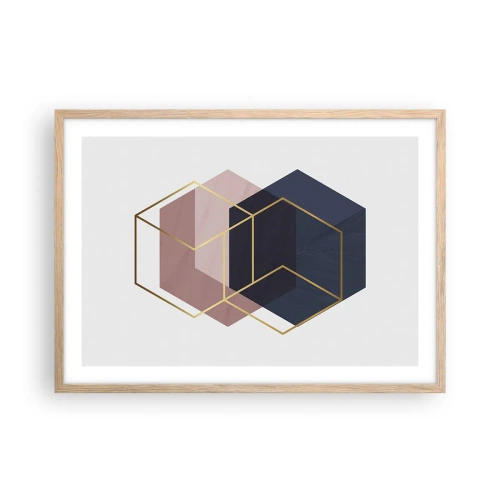 Plakat w ramie jasny dąb - Siła prostoty - 70x50 cm