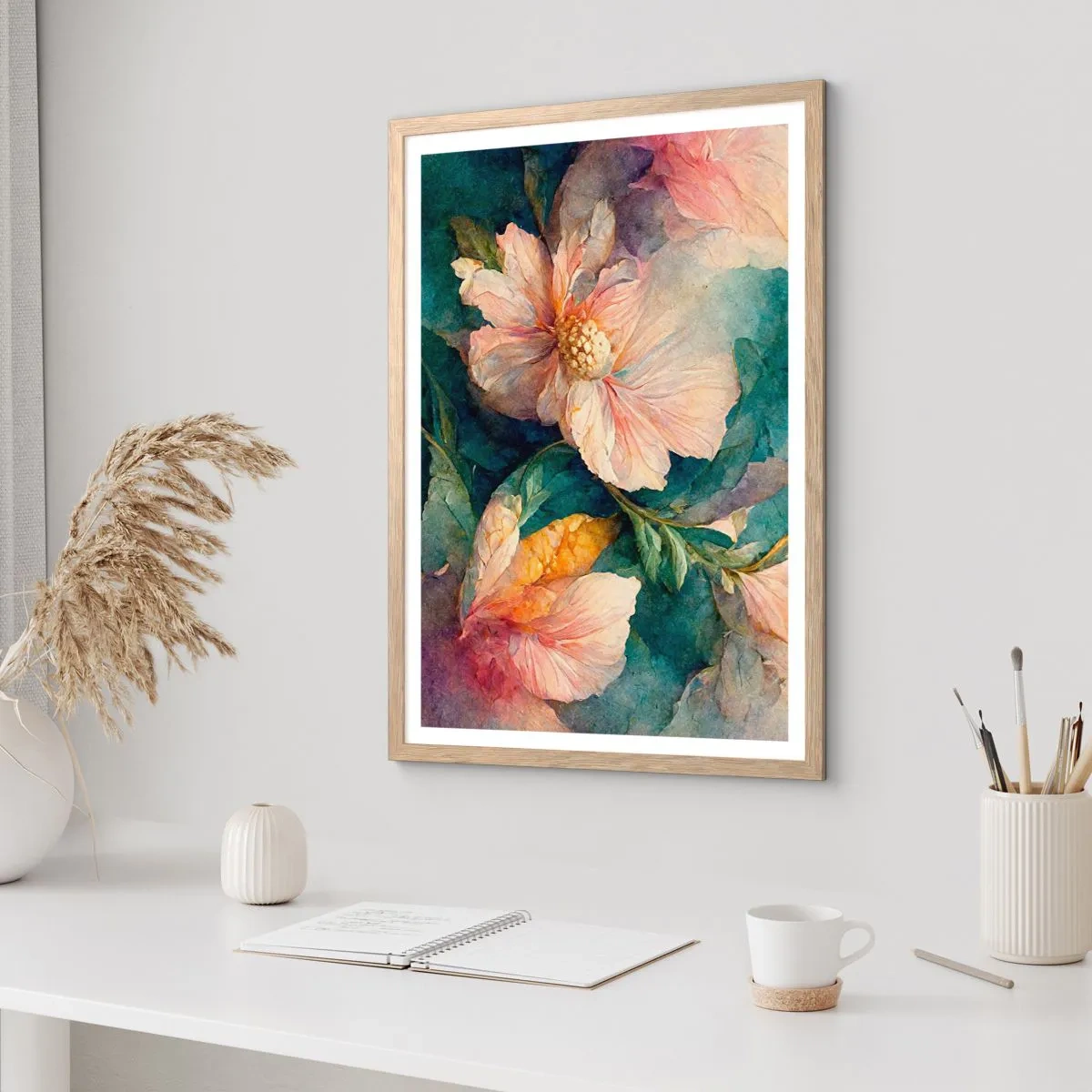 Plakat w ramie jasny dąb - Sama subtelność - 70x100 cm