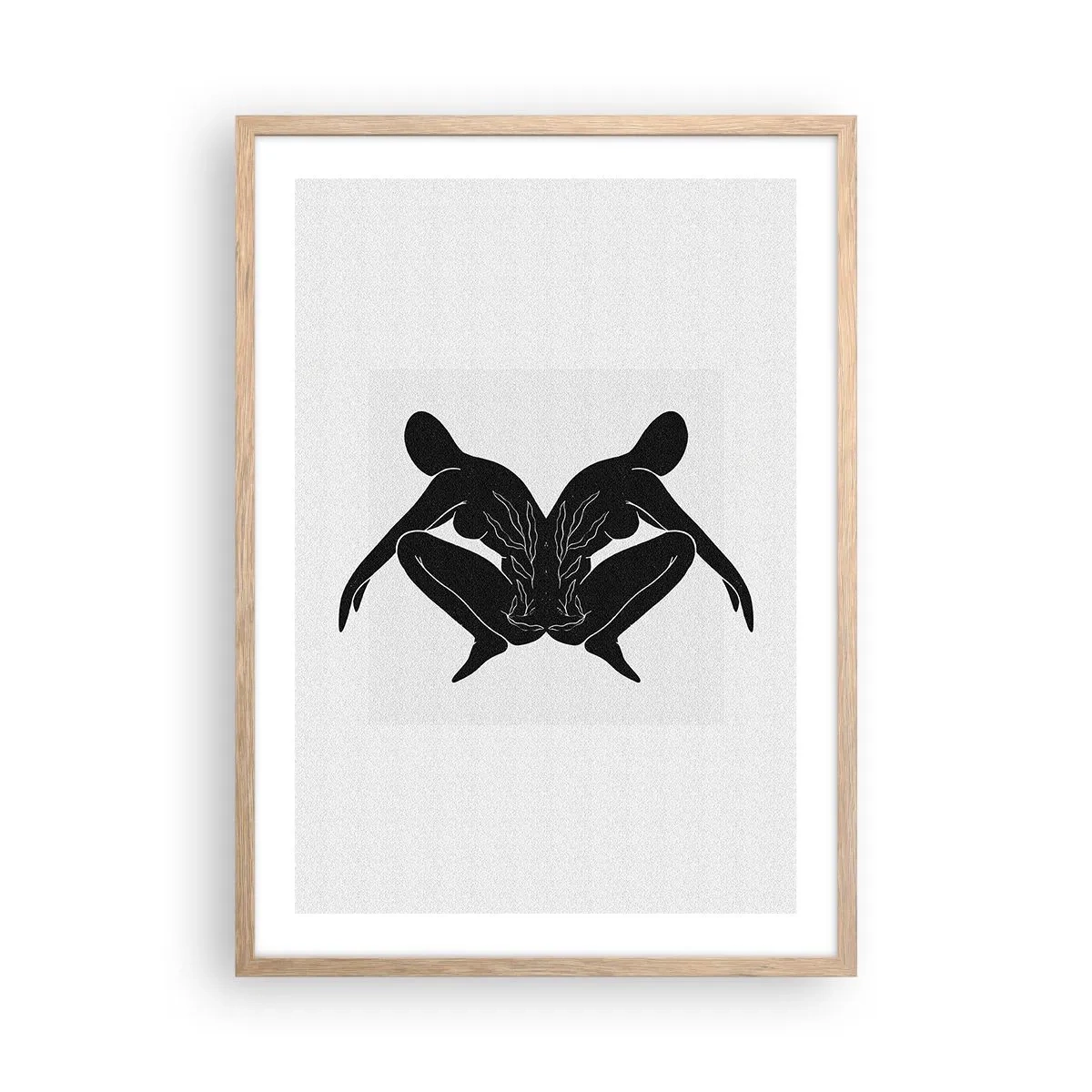 Plakat w ramie jasny dąb - Wspólna dusza - 50x70 cm