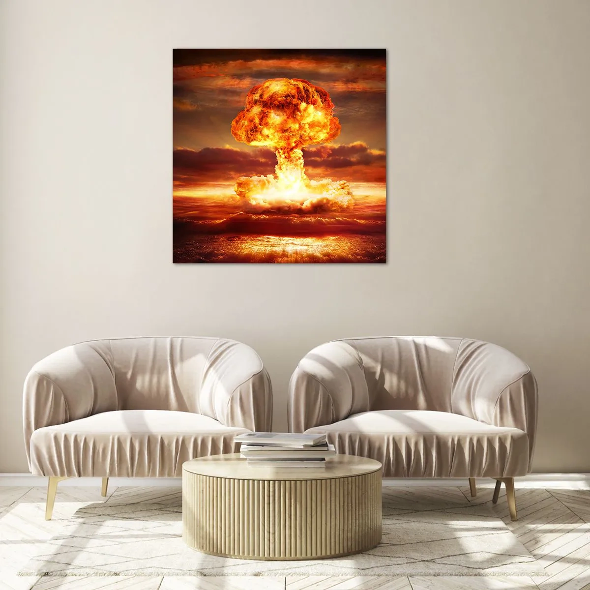 Obraz na szkle - I stanie się koniec - 70x70 cm