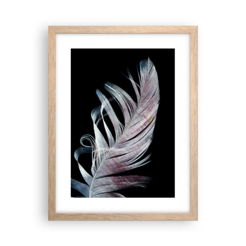 Plakat w ramie jasny dąb - Pomyśl o dotyku - 30x40 cm