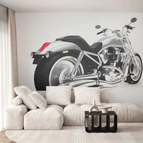 Fototapeta Premium Sand - Marzenie kolekcjonera - Motoryzacja, Motocykl, Chopper - 500x350 cm
