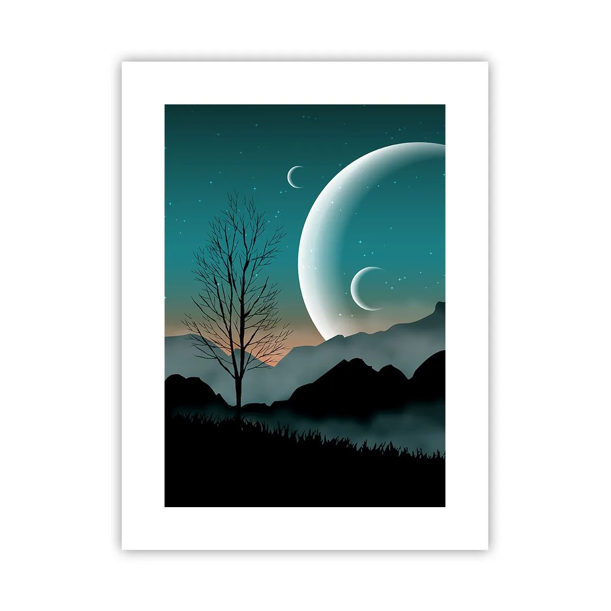Plakat - Karnawał gwiaździstej nocy - 30x40 cm
