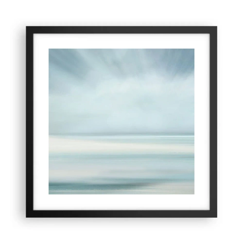 Plakat w czarnej ramie - Spokój aż po horyzont - 40x40 cm