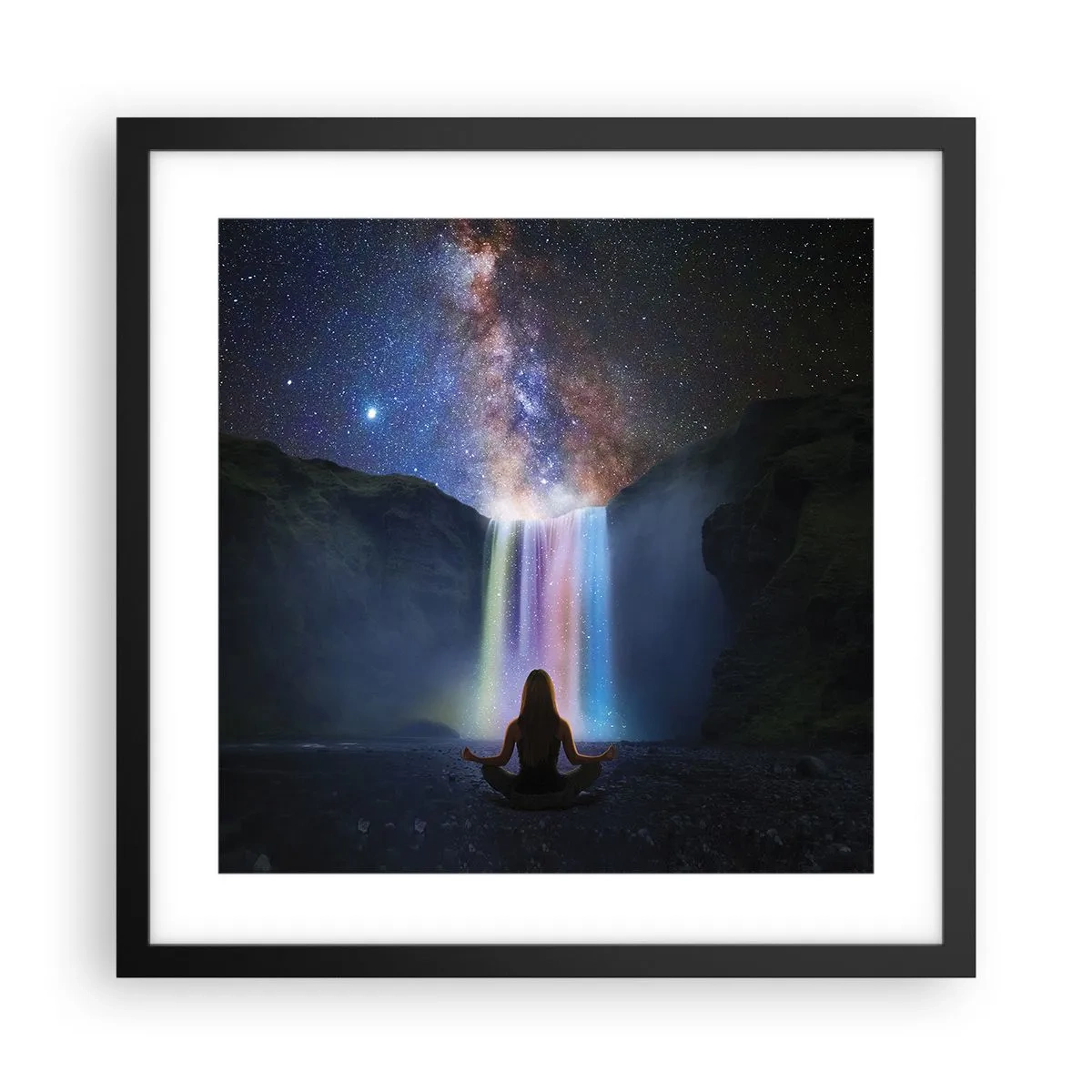 Plakat w czarnej ramie - Absolutna harmonia - 40x40 cm