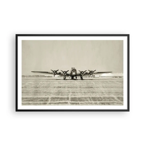 Plakat w czarnej ramie - Jak zawsze gotowy - 91x61 cm