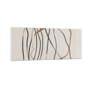 Obraz na szkle - Kompozycja – taniec opętaniec - 100x40 cm