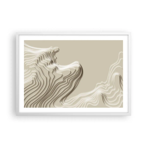 Plakat w białej ramie - Topografia sztuki - 70x50 cm