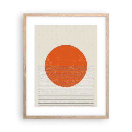 Plakat w ramie jasny dąb - Zawsze słońce - 40x50 cm