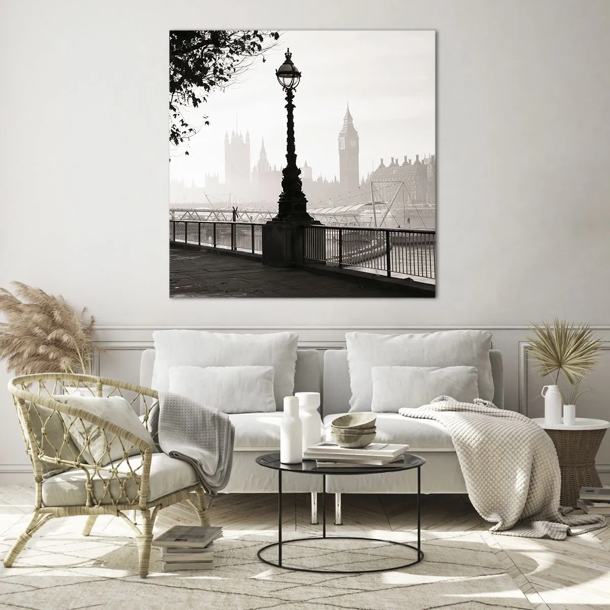 Obraz na szkle - Londyński poranek - 60x60 cm