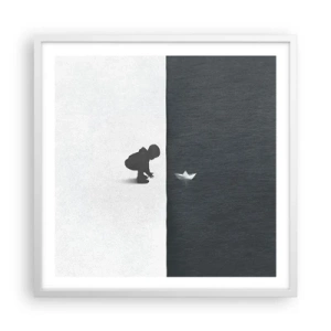 Plakat w białej ramie - Wielka wyprawa - 60x60 cm