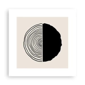 Plakat - Pół na pół - 30x30 cm