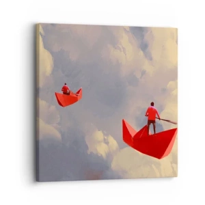 Obraz na płótnie - Wyprawa marzycieli - 30x30 cm