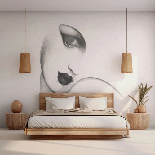 Fototapeta na wymiar Premium Sand - W stylu Łempickiej - Portret Kobiety, Kobieca Twarz, Sztuka