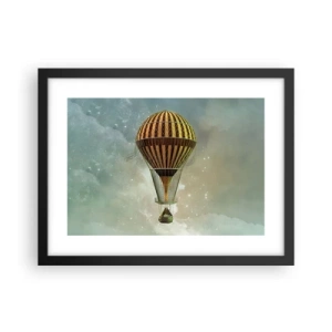 Plakat w czarnej ramie - Pionierskie loty - 40x30 cm
