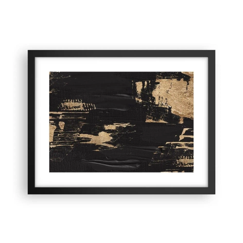 Plakat w czarnej ramie - Ślad dotyku - 40x30 cm