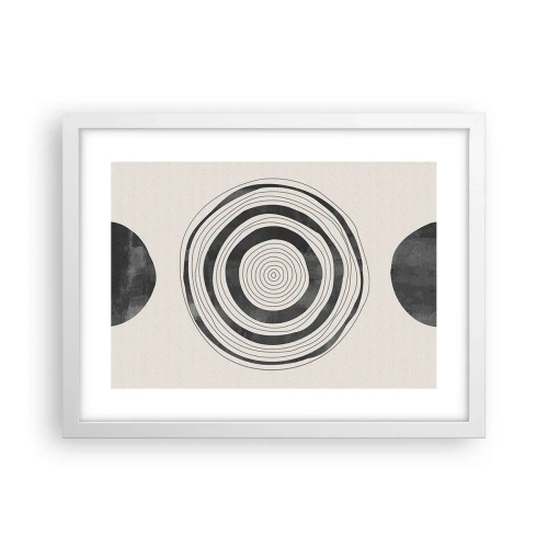 Plakat w białej ramie - Ważne to co pomiędzy - 40x30 cm