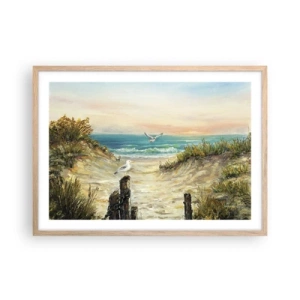 Plakat w ramie jasny dąb - Bezwietrzne zacisze - 70x50 cm