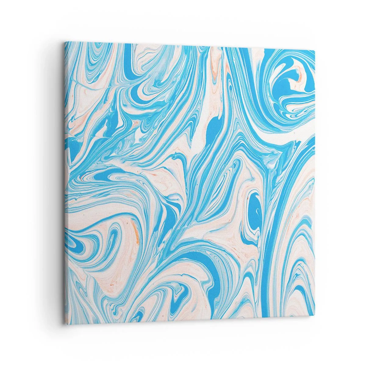 Obraz na płótnie - Rozlewisko w turkusie - 50x50 cm