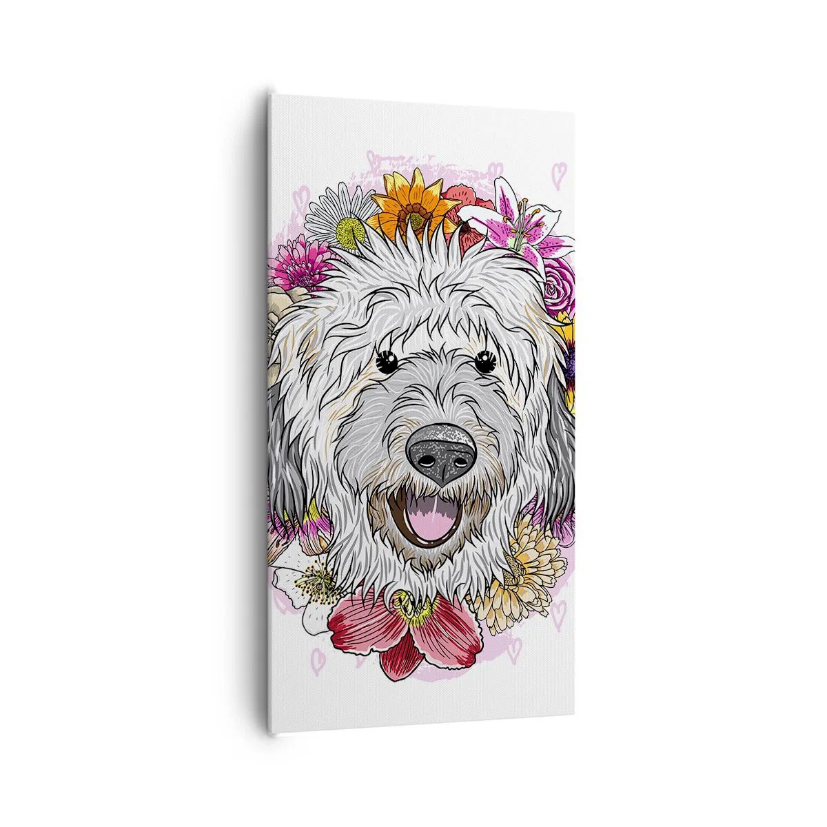 Obraz na płótnie - Szczenięca radość - 65x120 cm