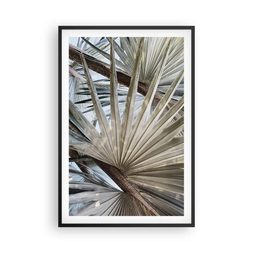 Plakat w czarnej ramie - Wachlarze w tropikach - 61x91 cm