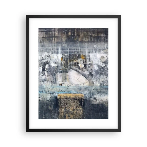 Plakat w czarnej ramie - Jak po lodzie, jak po grudzie - 40x50 cm