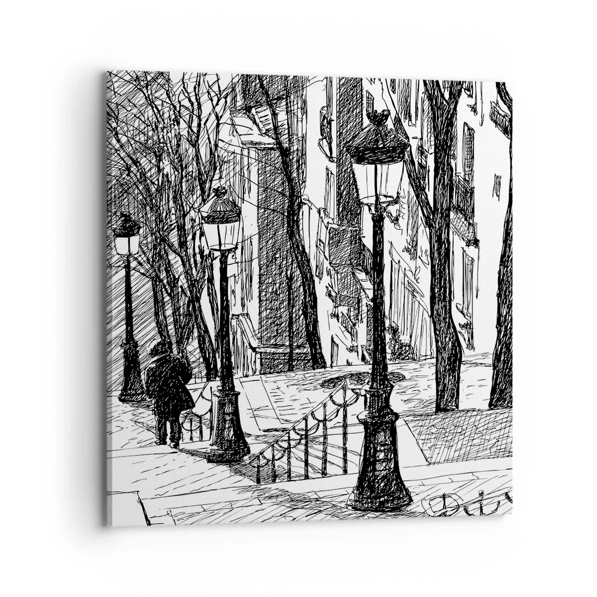 Obraz na płótnie - Historia miłosna czy opowieśc grozy? - 70x70 cm
