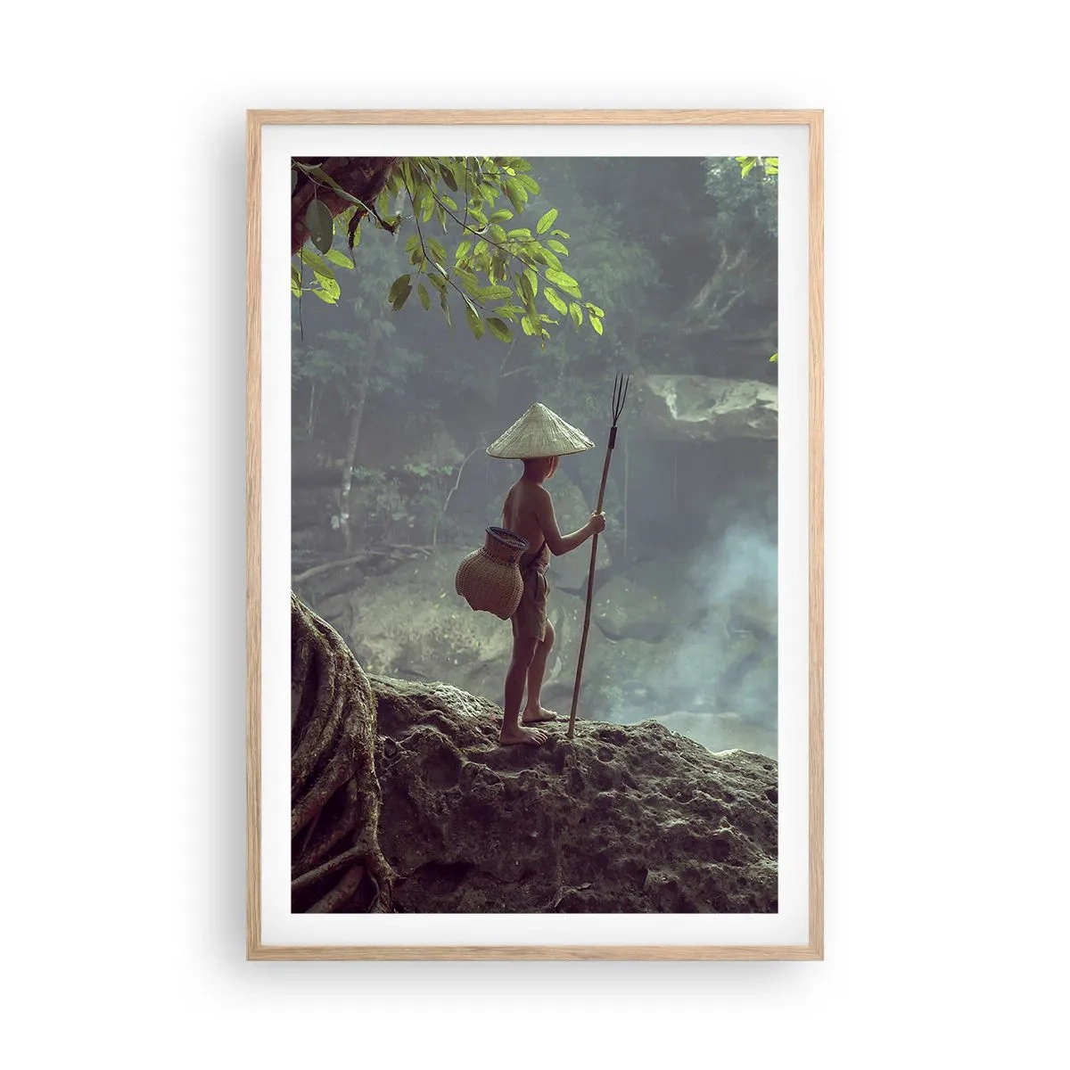 Plakat w ramie jasny dąb - Zaprzyjaźniony z naturą - 61x91 cm